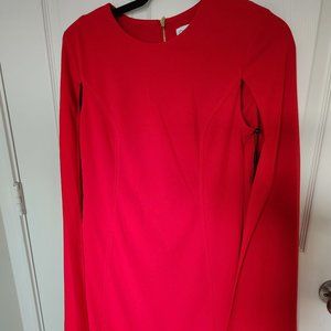 Calvin Klein Cape Dress - Red Size 6 - NWT New with Tags